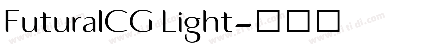 FuturaICG Light字体转换